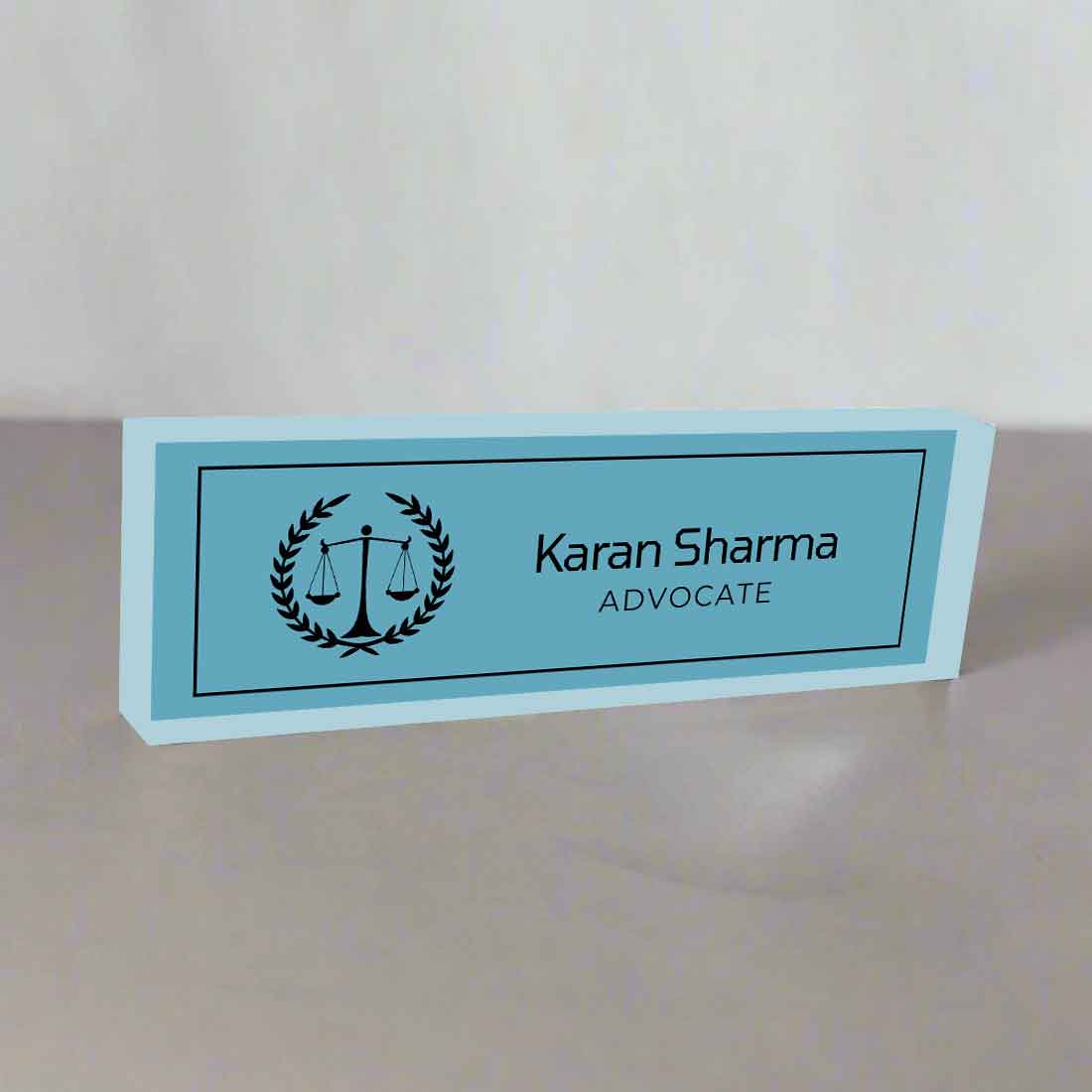 Advocate Table Name Plate – Professional Desk Name Plate for Lawyers - Image 6