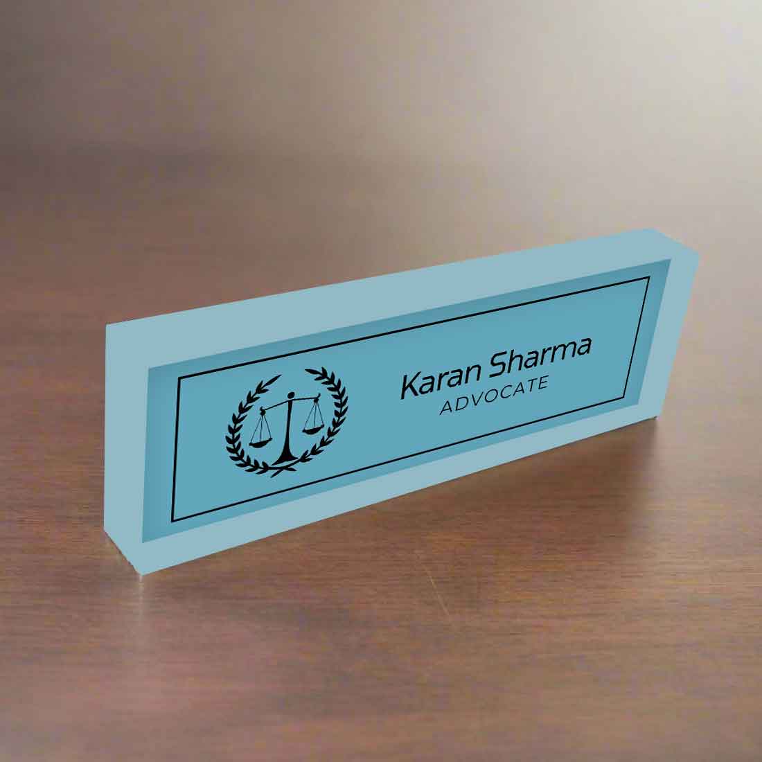 Advocate Table Name Plate – Professional Desk Name Plate for Lawyers - Image 7