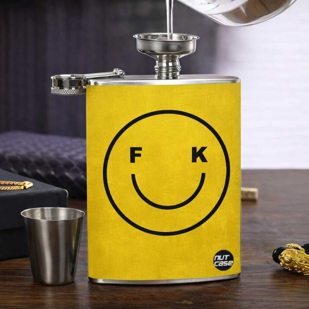 Hip Flask - Smile On face - Image 2