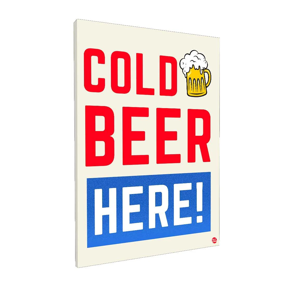 Designer Hanging Pub Sign Décor - Cold Beer Here - Image 4