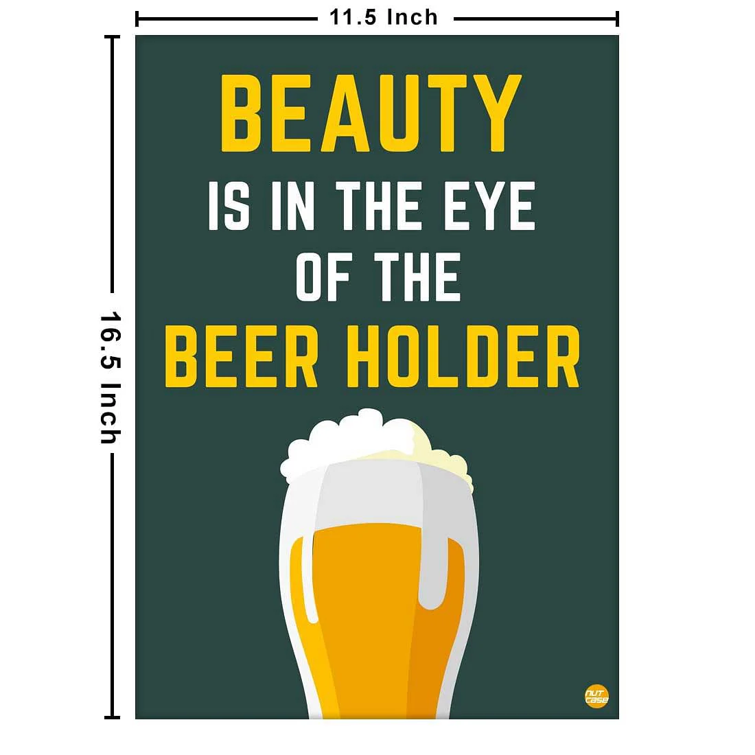 Nutcase Posters for Home Bar Beer Wall Art-Beer Holder - Image 3