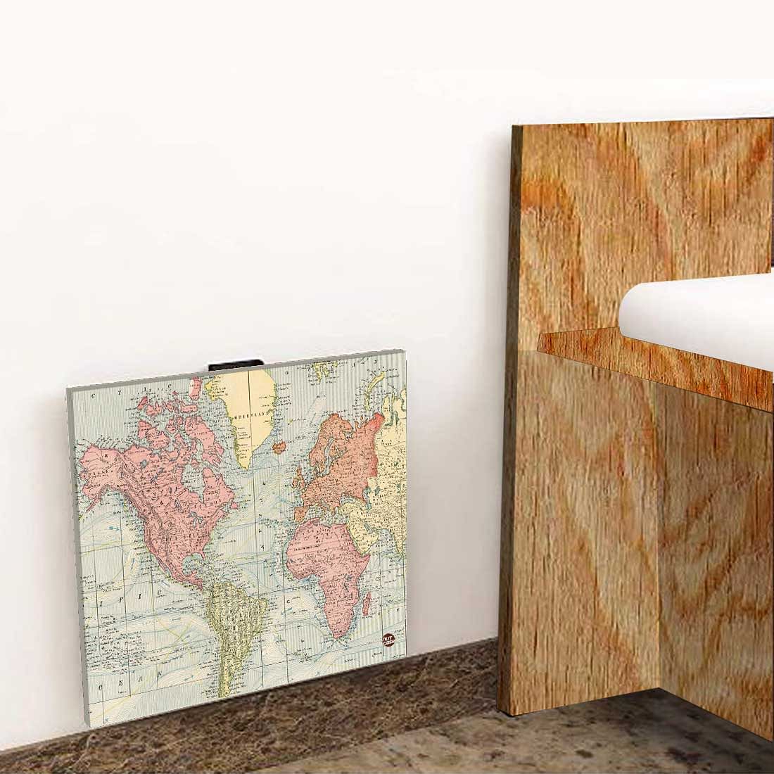 Wall Mounted Table for Bedroom - Vintage Map - Image 8