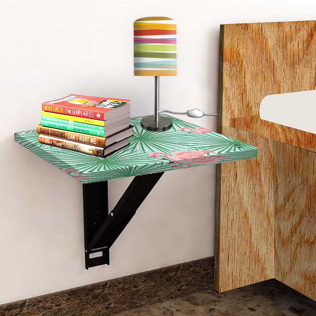 Wall Mounted Bedside Table - Leaves with Swan - Image 4