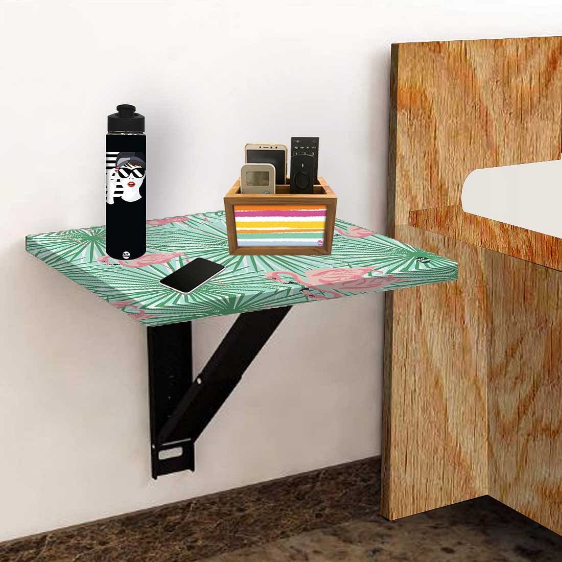 Wall Mounted Bedside Table - Leaves with Swan - Image 5