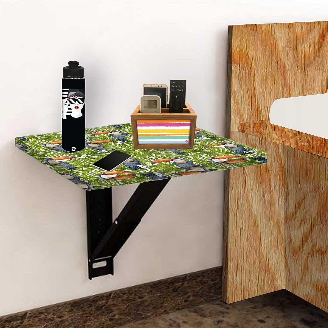 Folding Mounted Side Table For Bedroom- Birds - Image 5