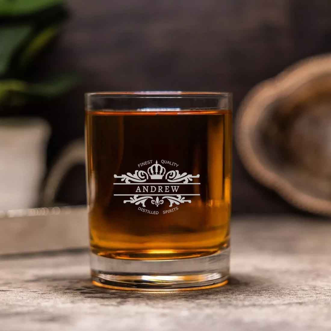 Personalize Your-Name Whiskey Glass - Gift for Boyfriend Husband Father - Image 3