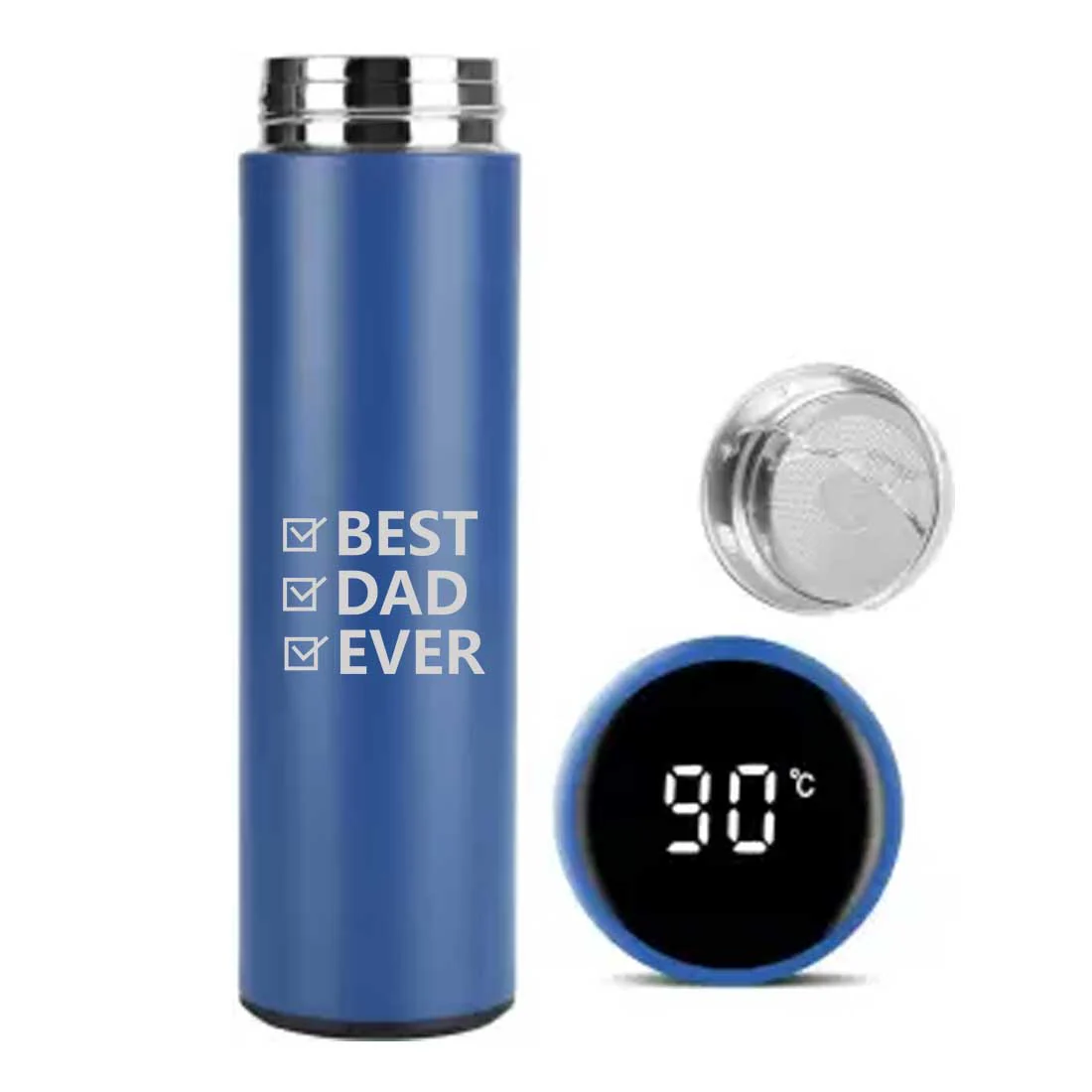 Engraved Tea Coffee Flask Dads Day Gift - Best Dad Ever - Image 6
