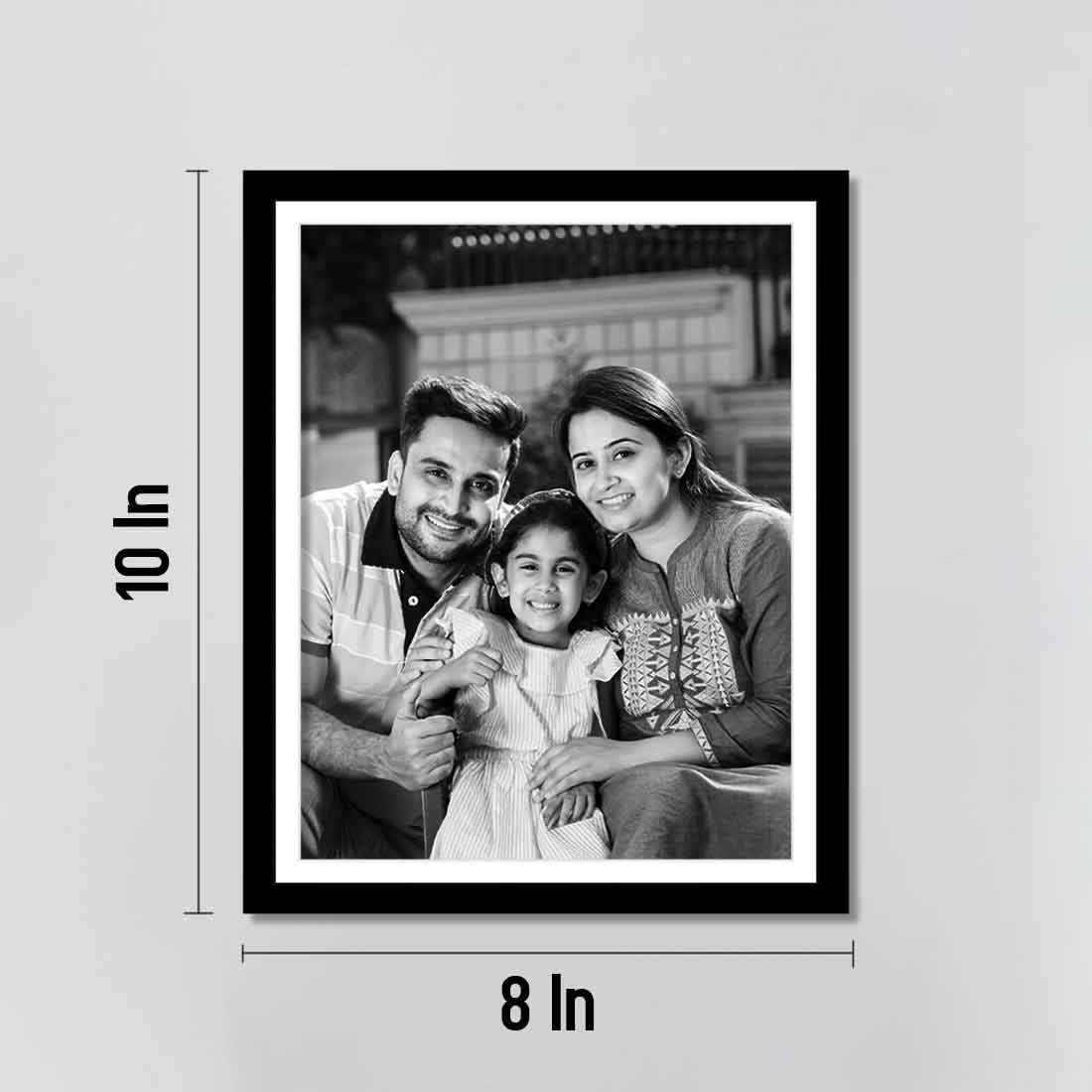 Black White Photo Frame Customized Picture Frame for Wall 8x10 Inch (Set of 3) - Image 3