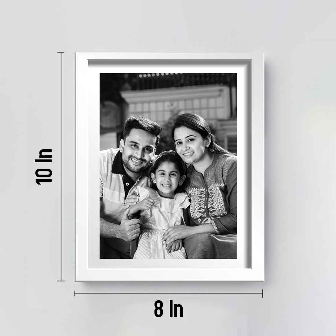 Black White Photo Frame Customized Picture Frame for Wall 8x10 Inch (Set of 3) - Image 5