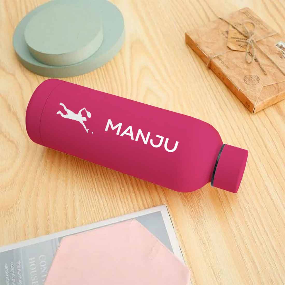 Bottle with Name Stainless Steel Double Insulated Water Bottles for Travel Office Gym Home - BPA Free, Leakproof - Image 17