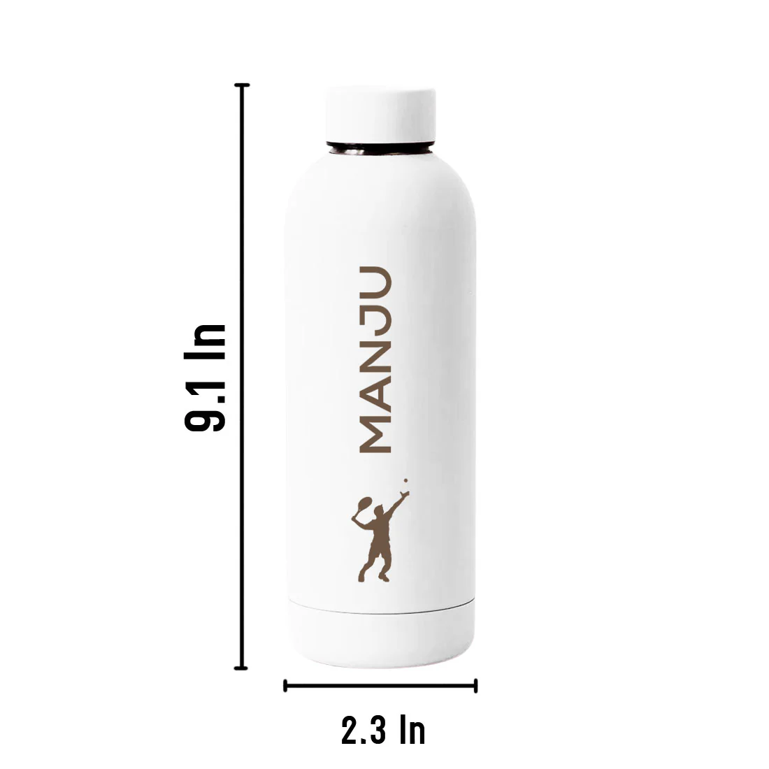 Bottle with Name Stainless Steel Double Insulated Water Bottles for Travel Office Gym Home - BPA Free, Leakproof - Image 39
