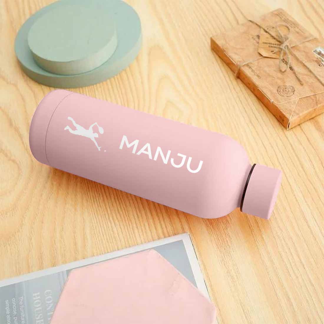 Bottle with Name Stainless Steel Double Insulated Water Bottles for Travel Office Gym Home - BPA Free, Leakproof - Image 67