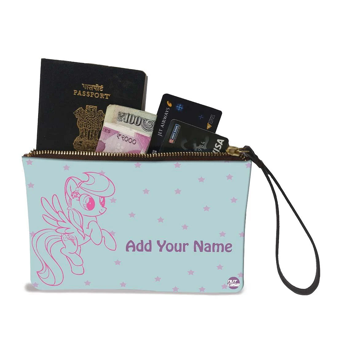 Small Leather Coin Purse - Cute Girl - Image 2