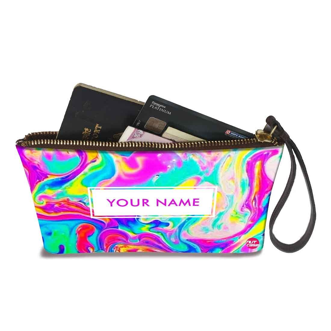 Womens Pouch Purse - Oil Paint - Image 3