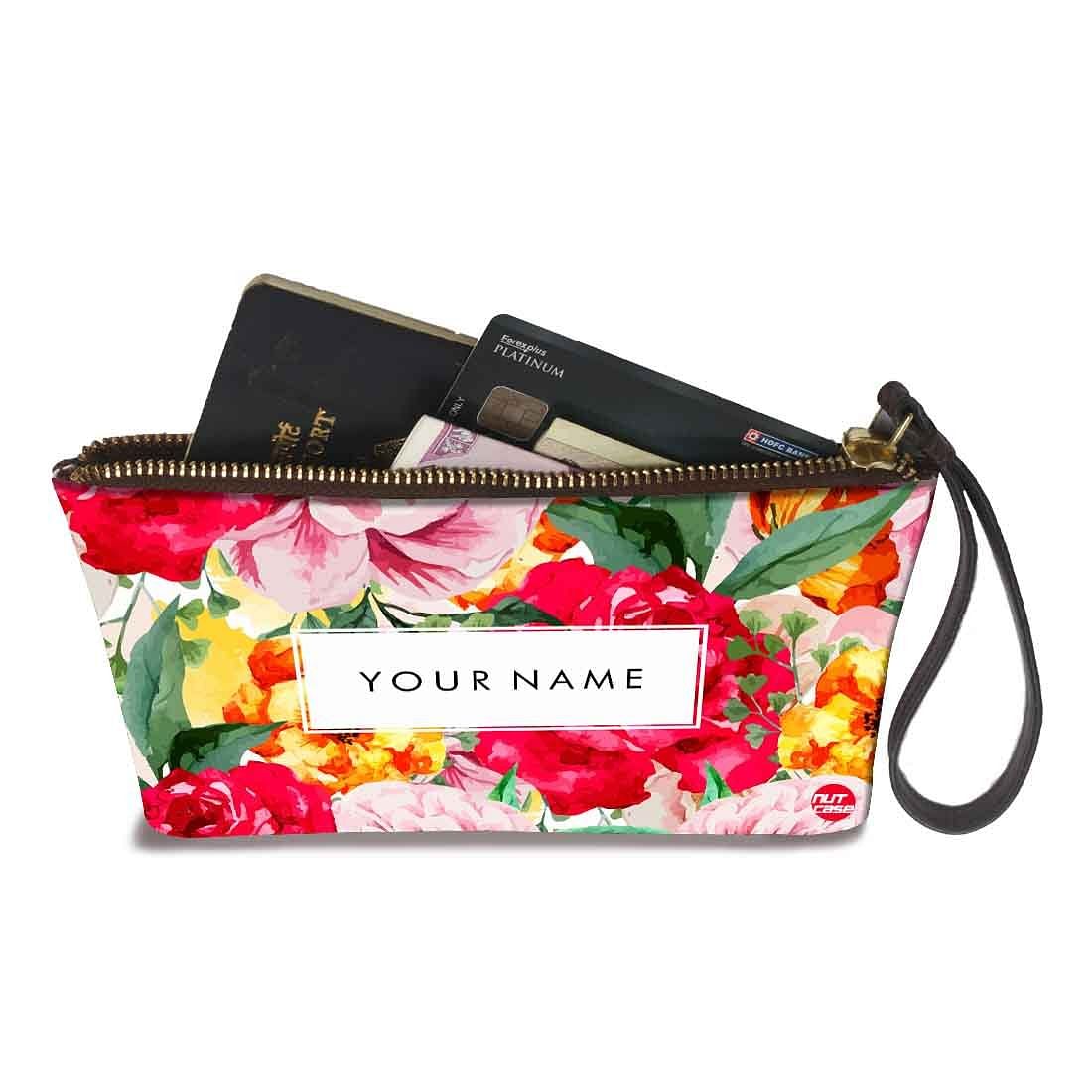 Small Leather Coin Purse - Red Rose - Image 3
