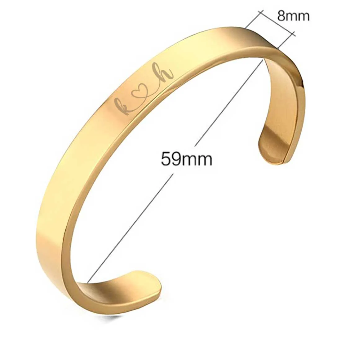 Customized Bracelets for Boyfriend Girlfriend Valentines Day Gift - Rose Gold Plated/Black Rhodium/Gold Plated - Image 17