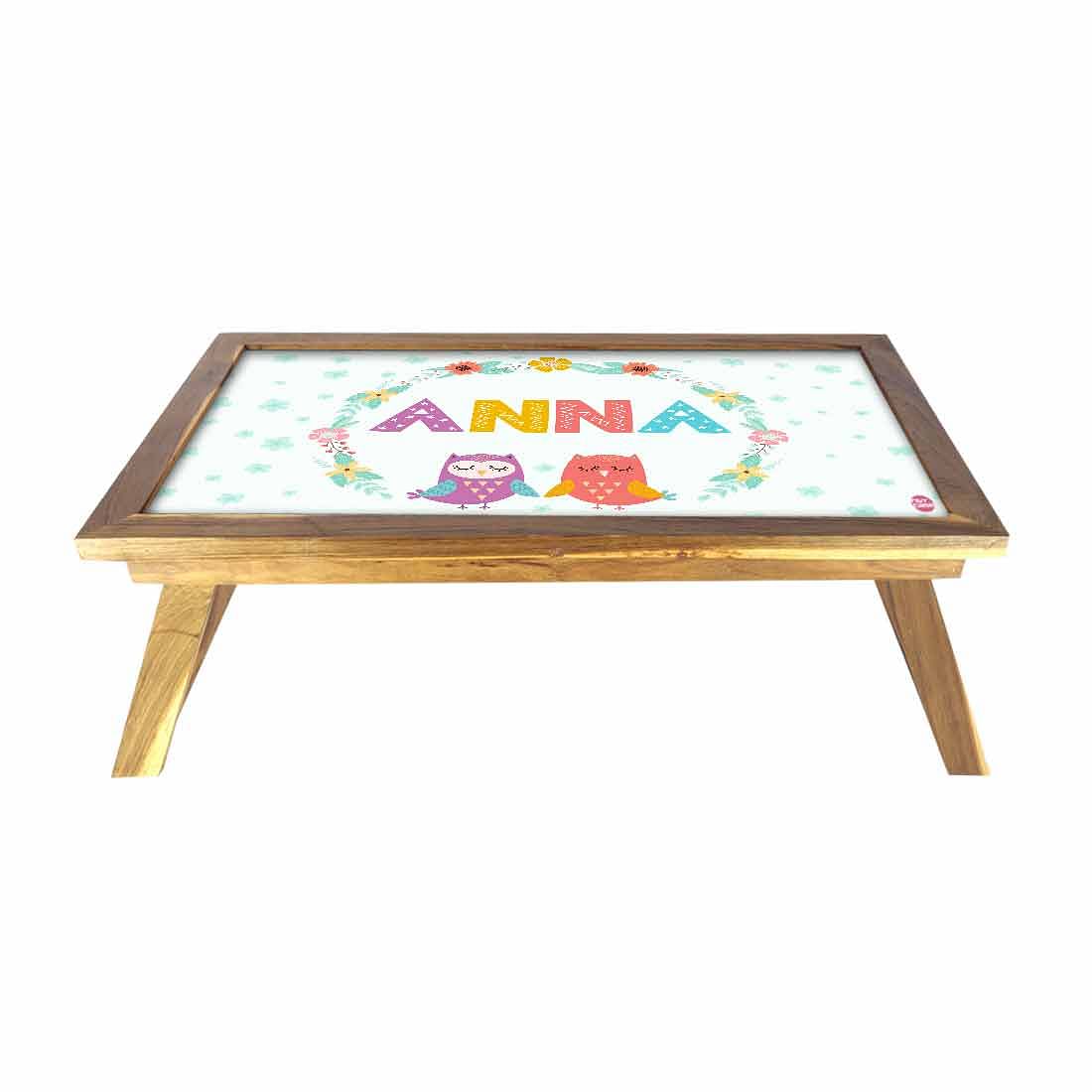 Customized Wooden Breakfast Table - Cute Birds - Image 2