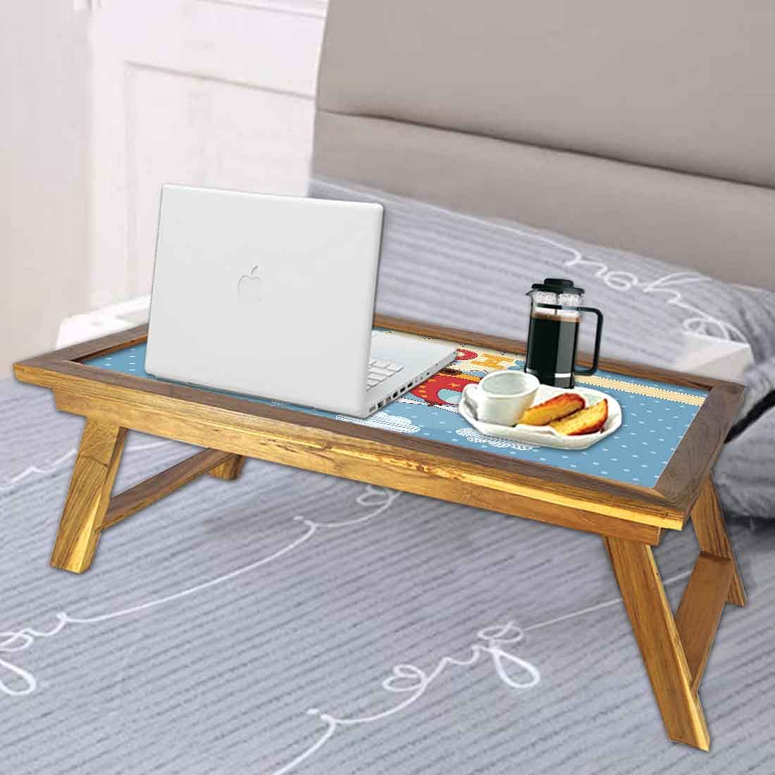 Custom-Made Folding Wooden Bed Table - Helicopter - Image 4
