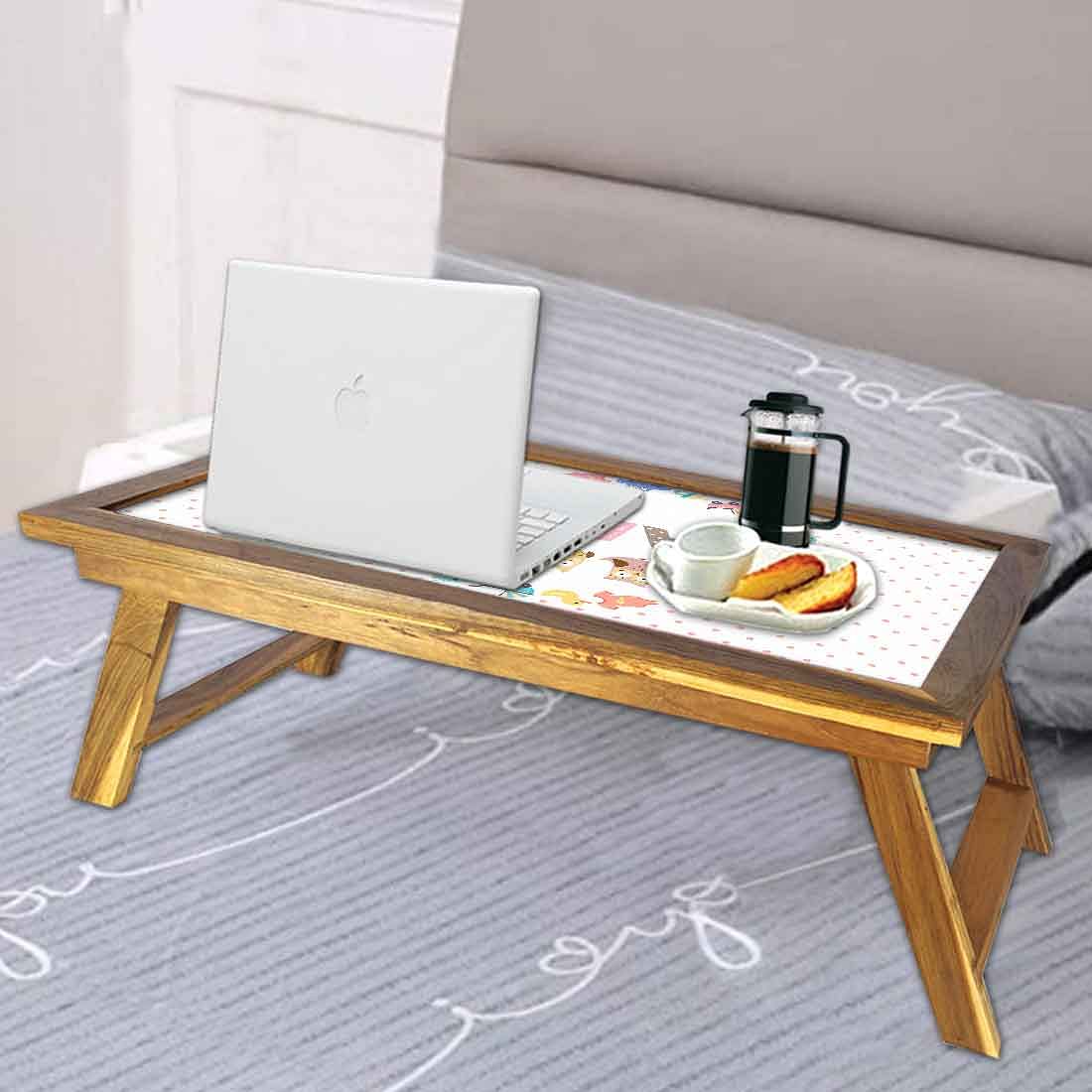 Cutom Wooden Foldable Laptop Table - Owl - Image 4
