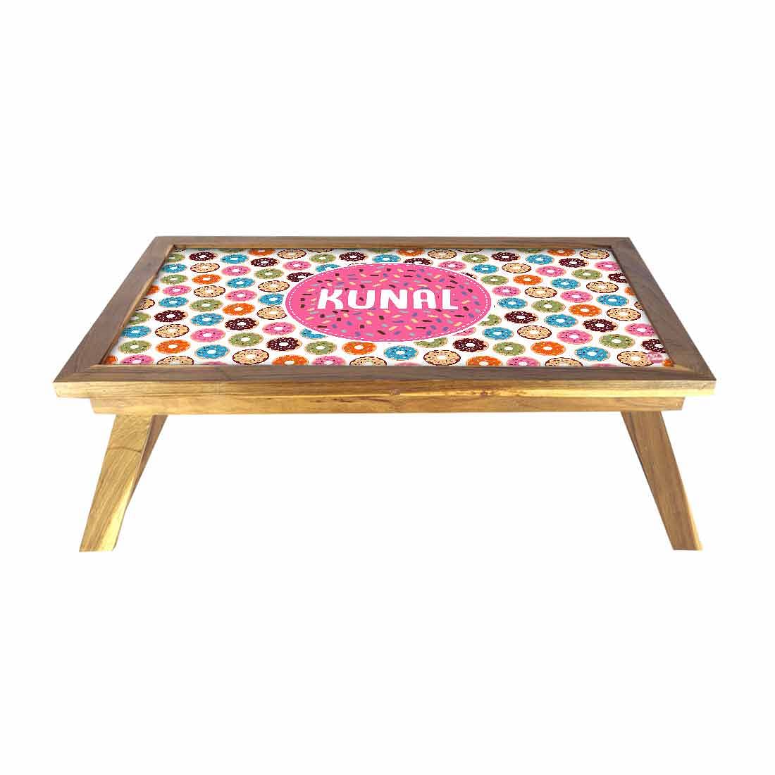 Customized Multipurpose Foldable Laptop Table - Donuts - Image 2