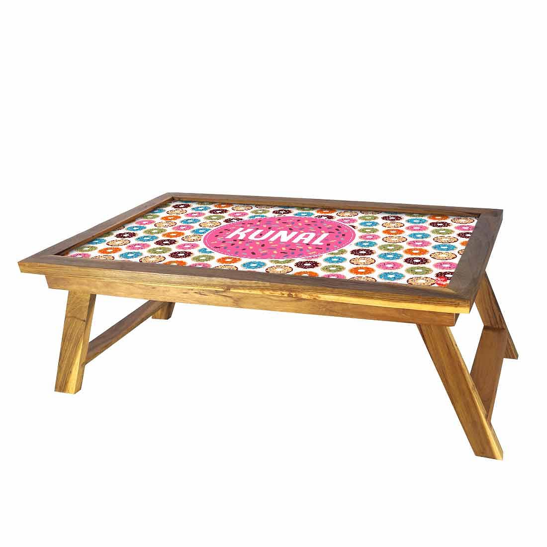 Customized Multipurpose Foldable Laptop Table - Donuts - Image 3