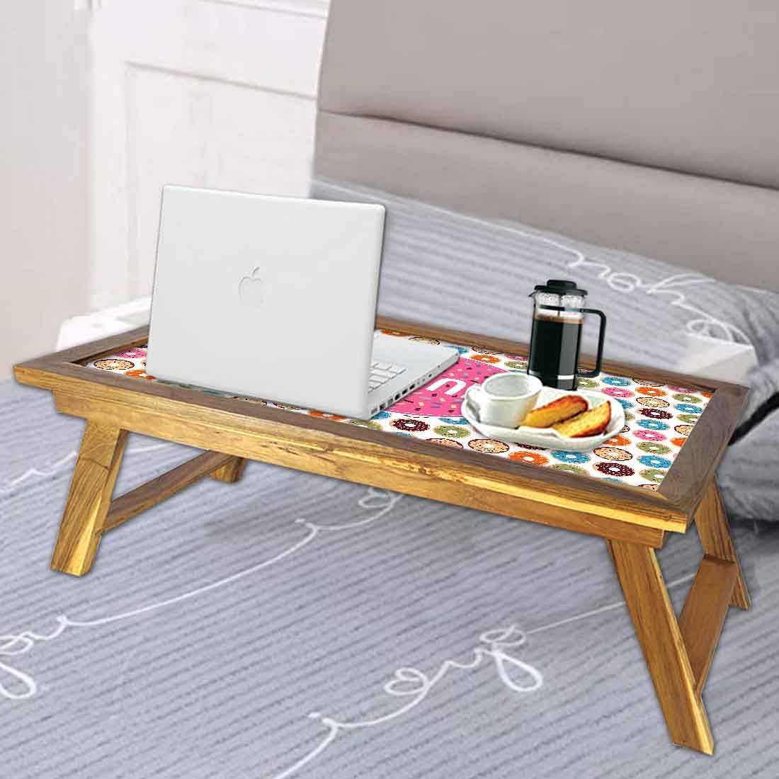 Customized Multipurpose Foldable Laptop Table - Donuts - Image 4