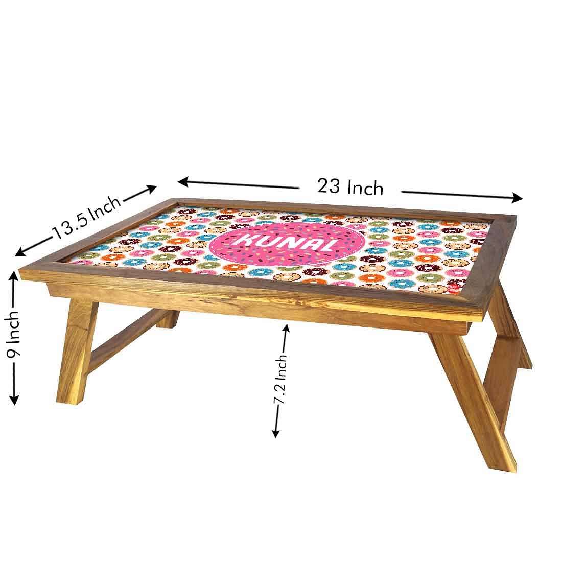 Customized Multipurpose Foldable Laptop Table - Donuts - Image 5