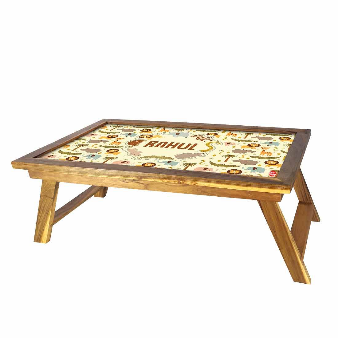 Cutom Folding lap table - Crocodile & Girraf - Image 3