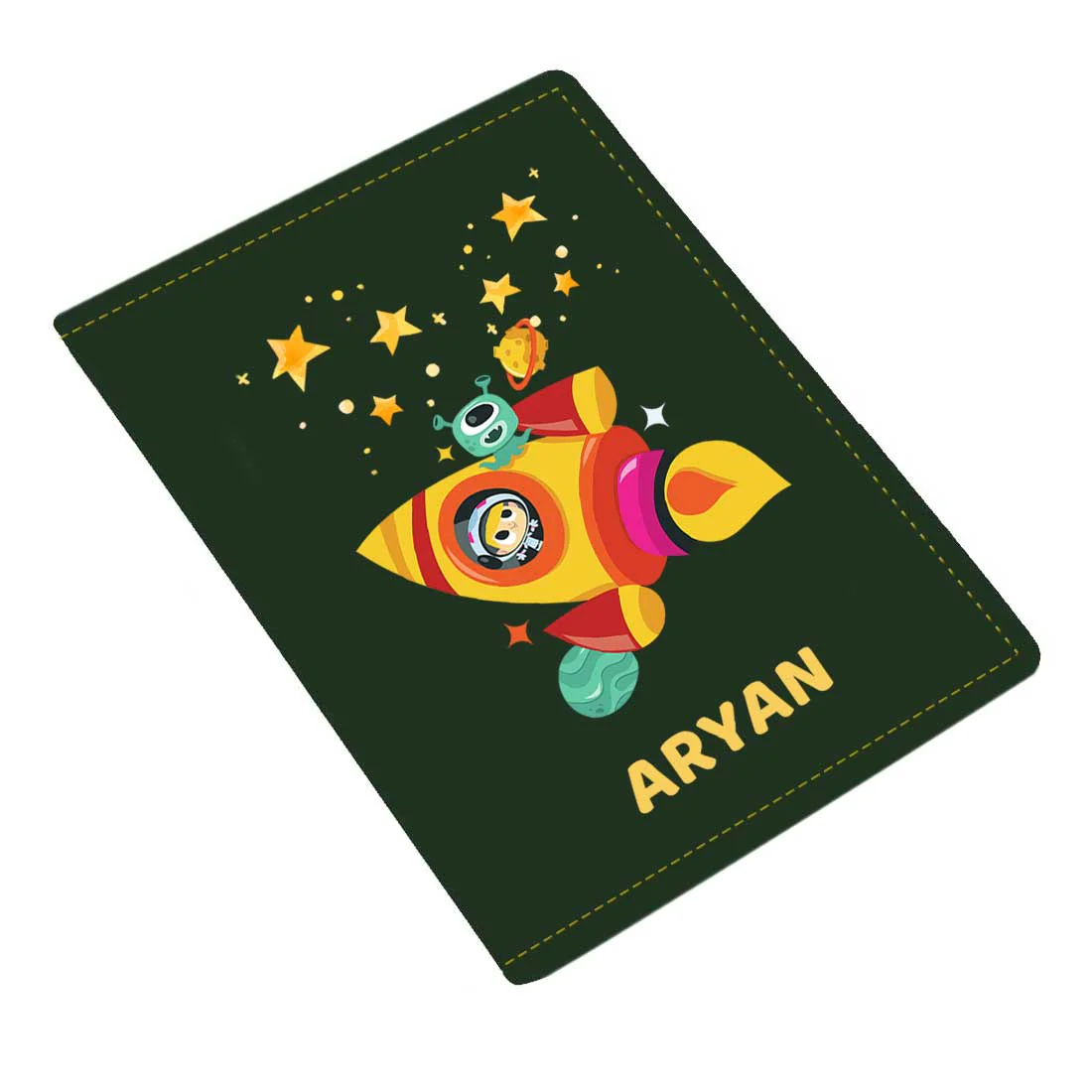 Cartoon Designer Passport Cover for Kids PU Leather Passport Holder and Luggage Tag Set with Name - Image 12
