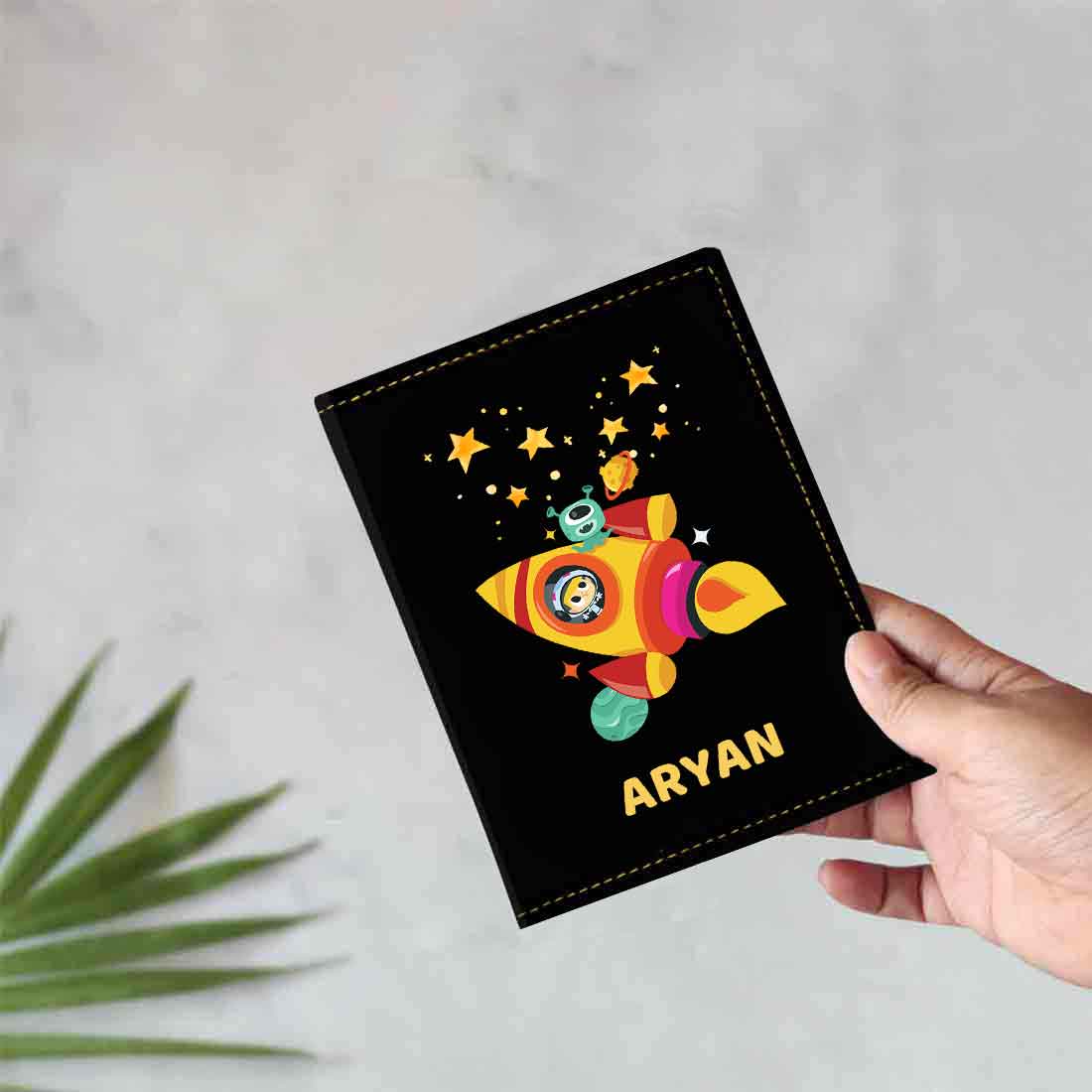 Cartoon Designer Passport Cover for Kids PU Leather Passport Holder and Luggage Tag Set with Name - Image 13