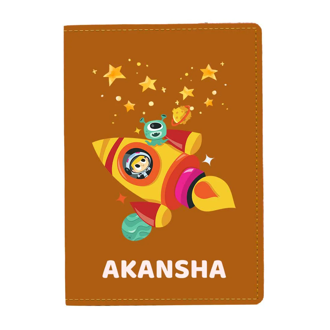 Cartoon Designer Passport Cover for Kids PU Leather Passport Holder and Luggage Tag Set with Name - Image 14