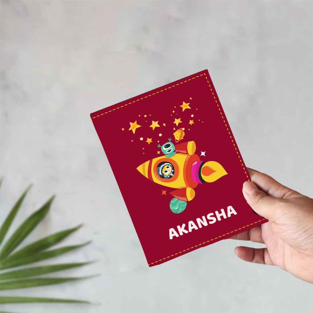 Cartoon Designer Passport Cover for Kids PU Leather Passport Holder and Luggage Tag Set with Name - Image 18