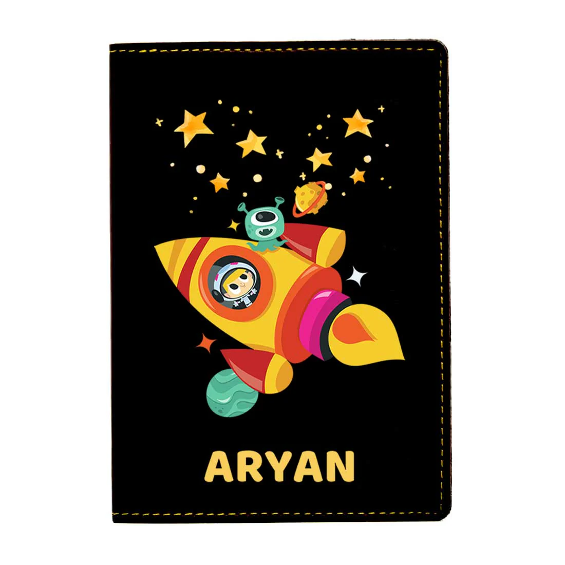 Cartoon Designer Passport Cover for Kids PU Leather Passport Holder and Luggage Tag Set with Name - Image 25