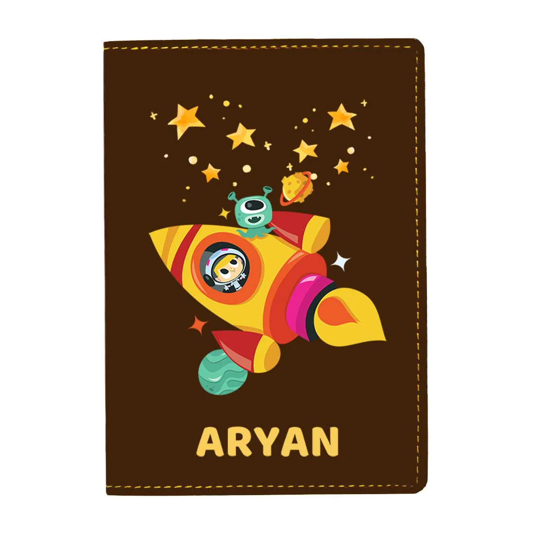Cartoon Designer Passport Cover for Kids PU Leather Passport Holder and Luggage Tag Set with Name - Image 33