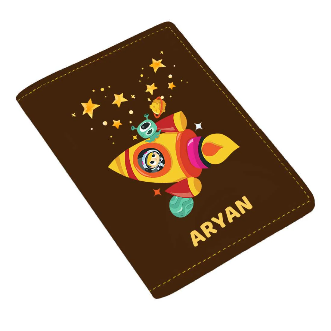 Cartoon Designer Passport Cover for Kids PU Leather Passport Holder and Luggage Tag Set with Name - Image 34