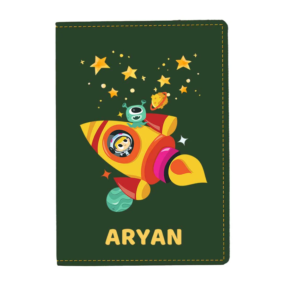 Cartoon Designer Passport Cover for Kids PU Leather Passport Holder and Luggage Tag Set with Name - Image 37