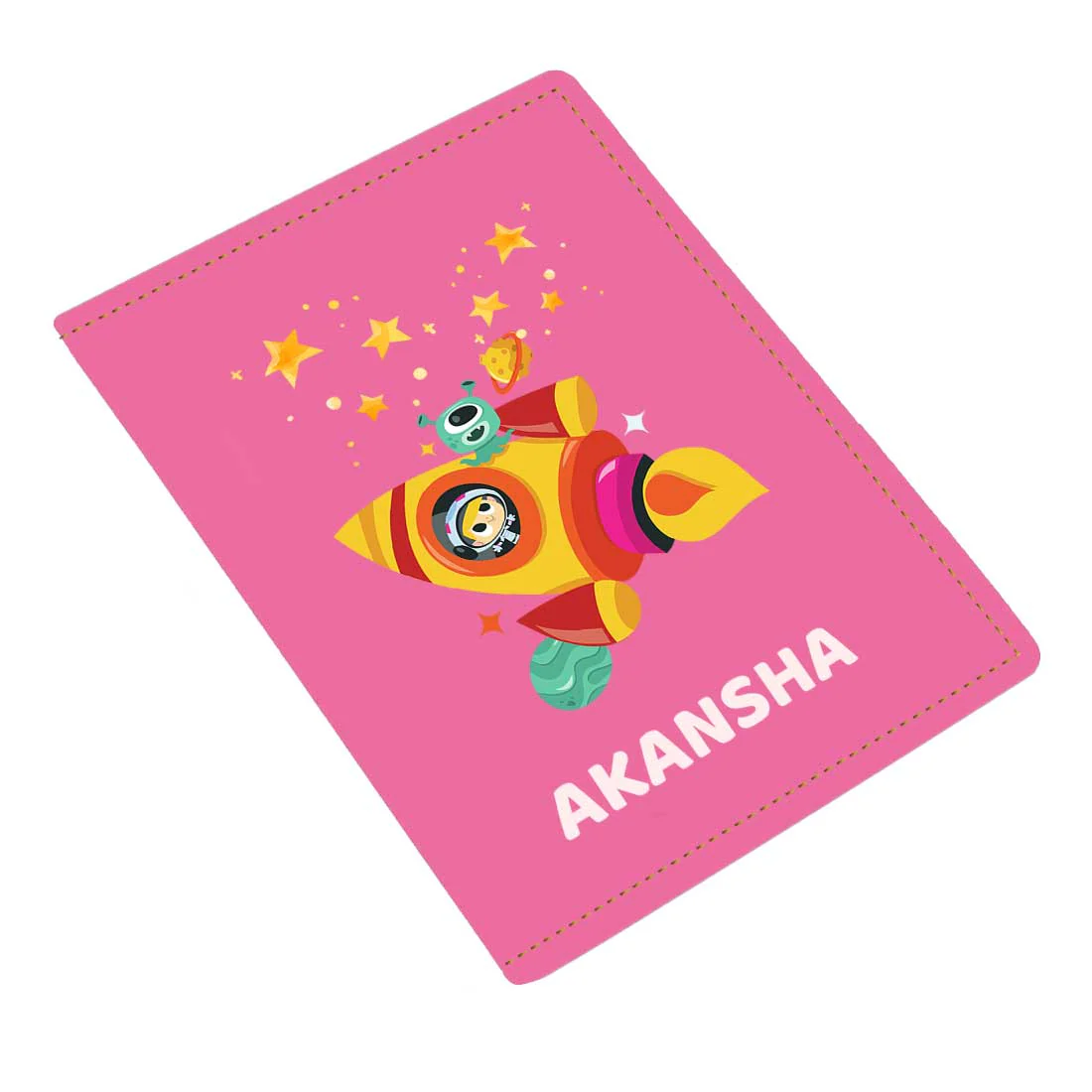 Cartoon Designer Passport Cover for Kids PU Leather Passport Holder and Luggage Tag Set with Name - Image 40