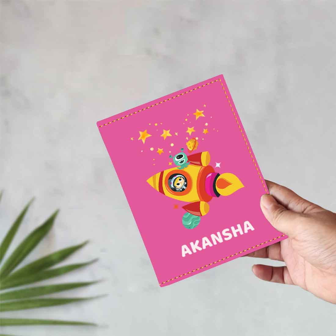 Cartoon Designer Passport Cover for Kids PU Leather Passport Holder and Luggage Tag Set with Name - Image 41