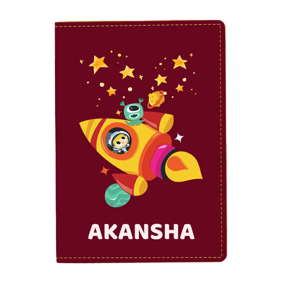 Cartoon Designer Passport Cover for Kids PU Leather Passport Holder and Luggage Tag Set with Name - Image 42