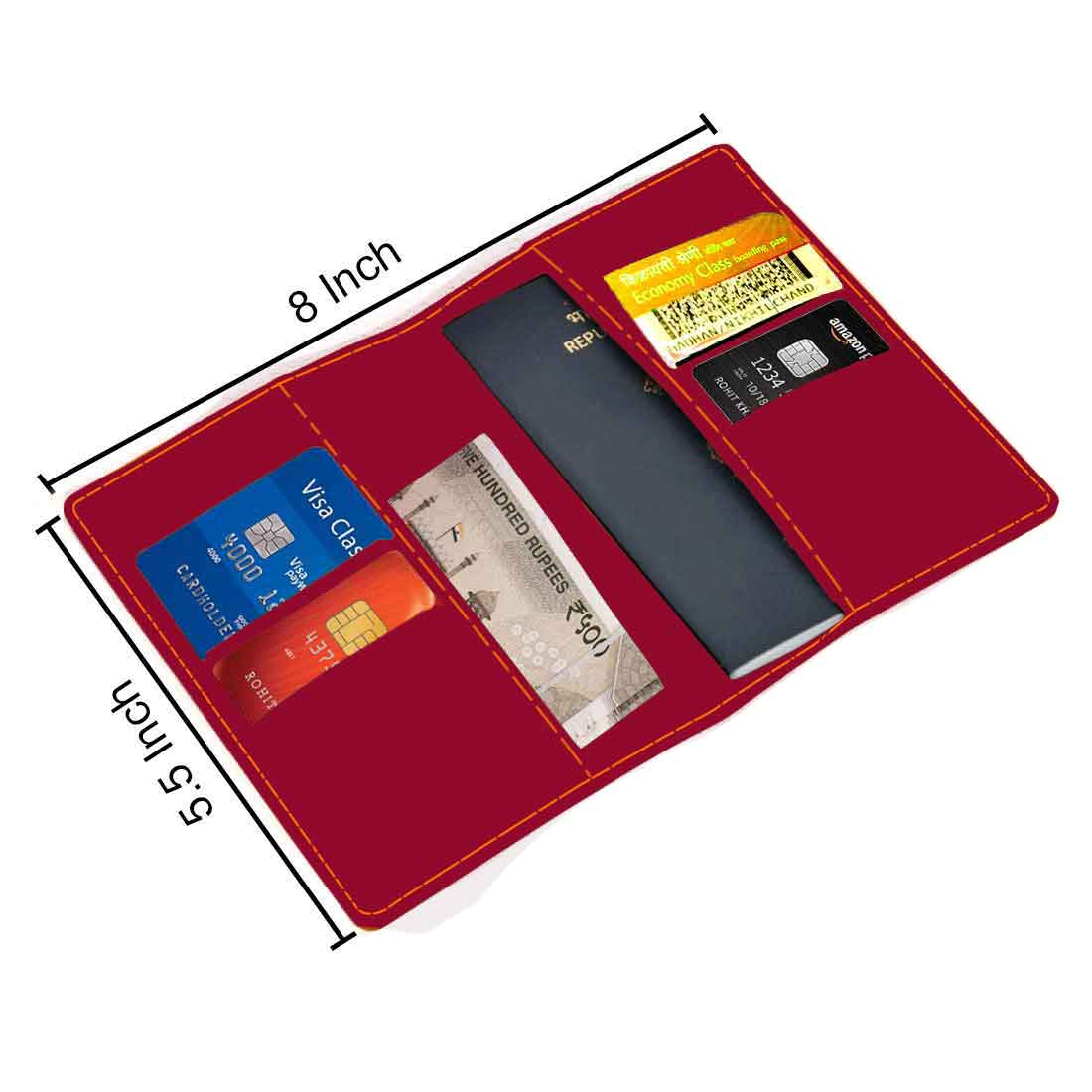 Cartoon Designer Passport Cover for Kids PU Leather Passport Holder and Luggage Tag Set with Name - Image 43