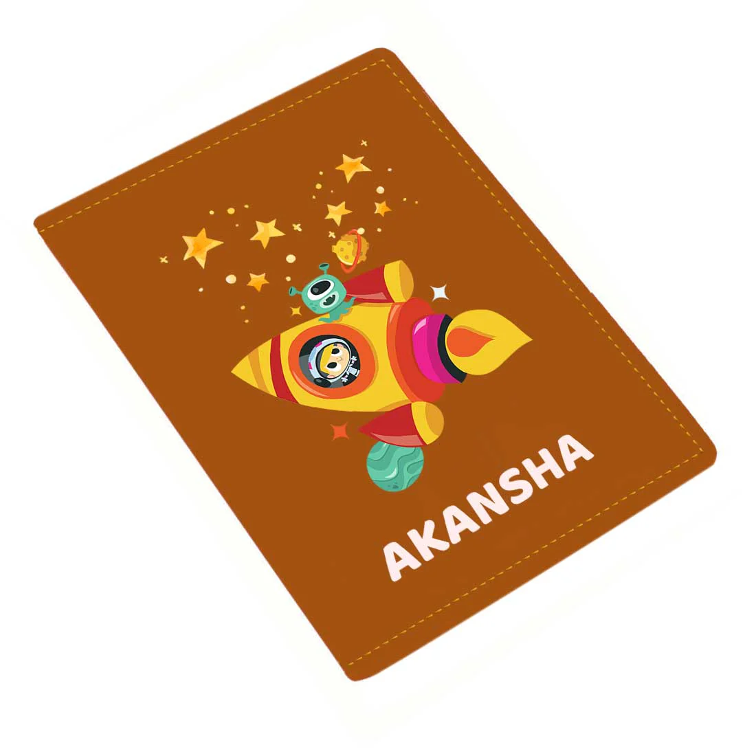 Cartoon Designer Passport Cover for Kids PU Leather Passport Holder and Luggage Tag Set with Name - Image 44
