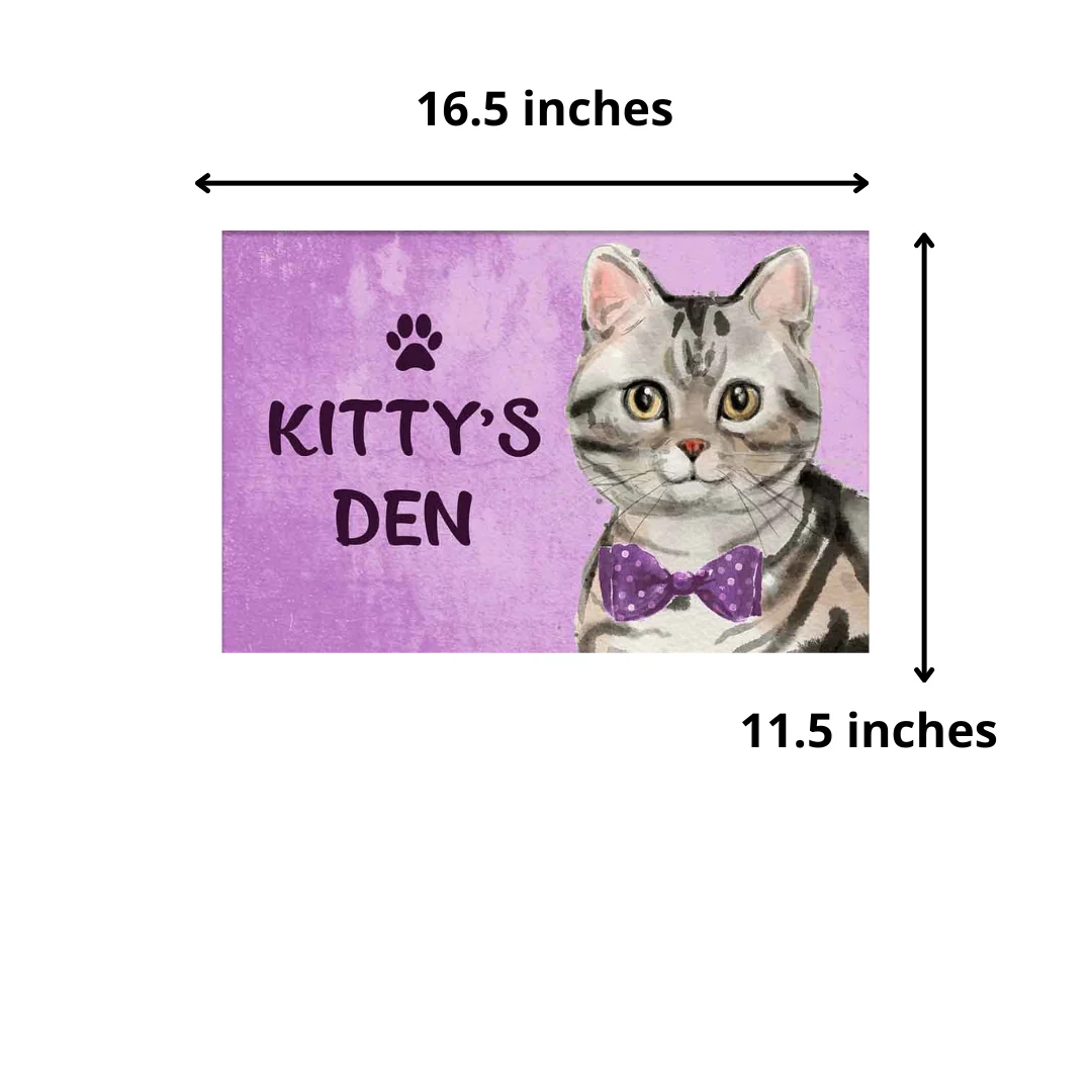 Custom Cat Name Plate House Sign -American Shorthair Silver - Image 5