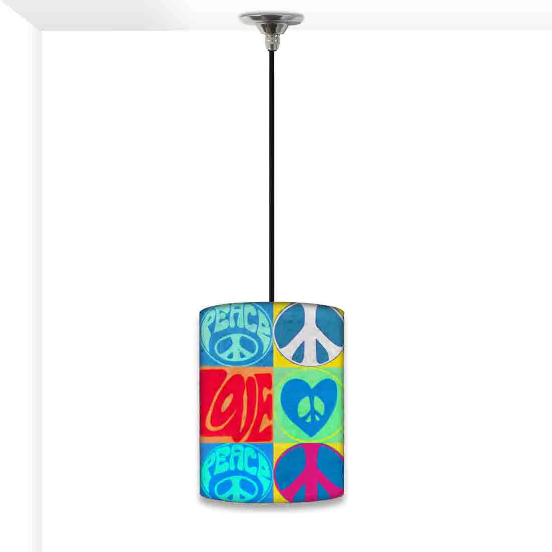 Amazing Hanging Pendant Lamp - Retro Peace Love