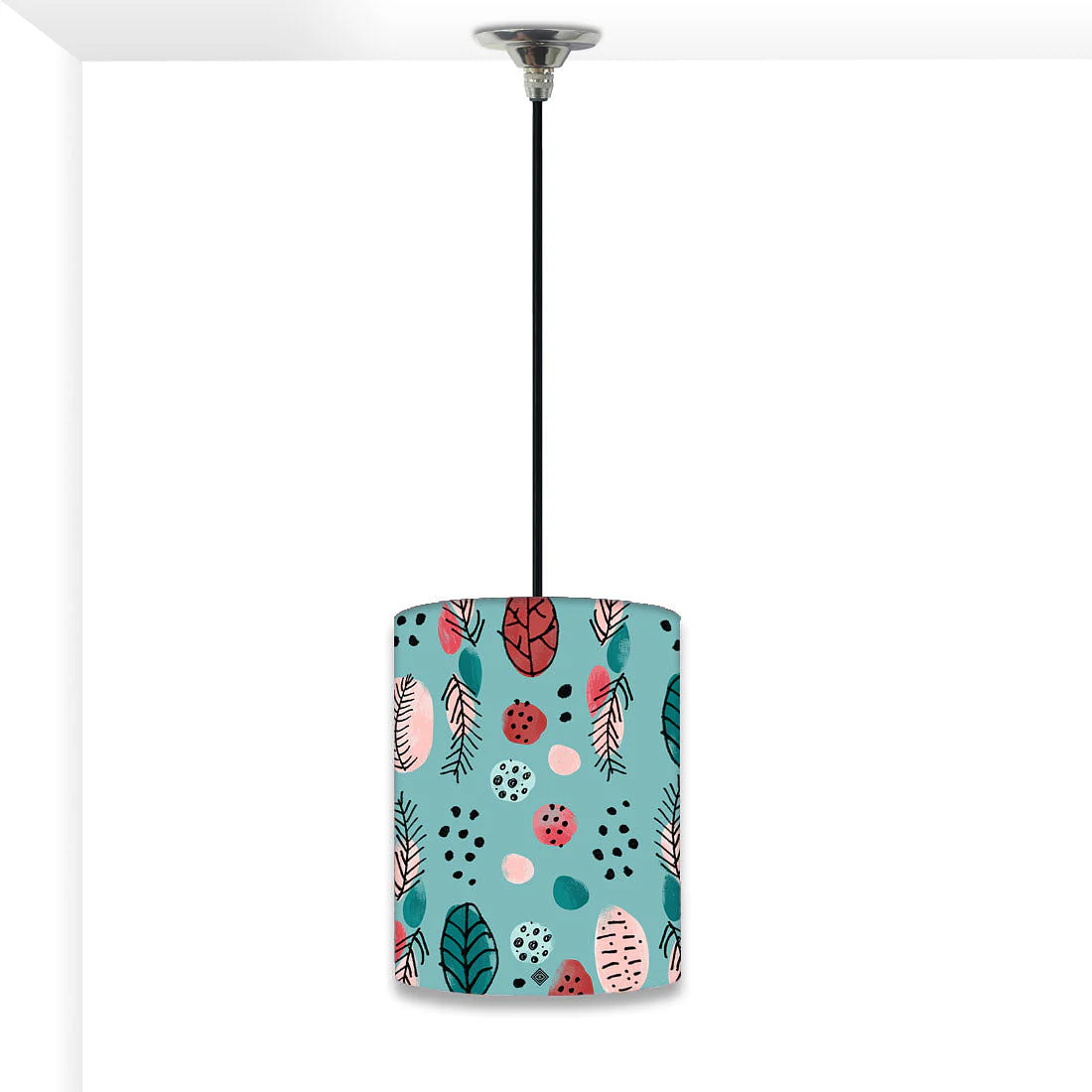 Ceiling Hanging Pendant Lamp - Leaves & Dots