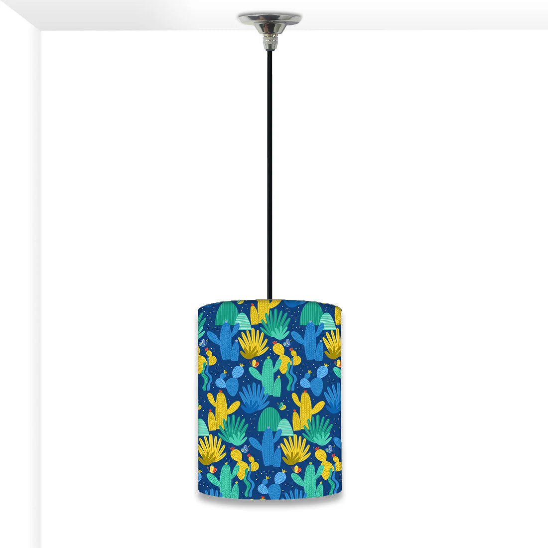 New Modern Hanging Pendant Lamp - Blue Cactus