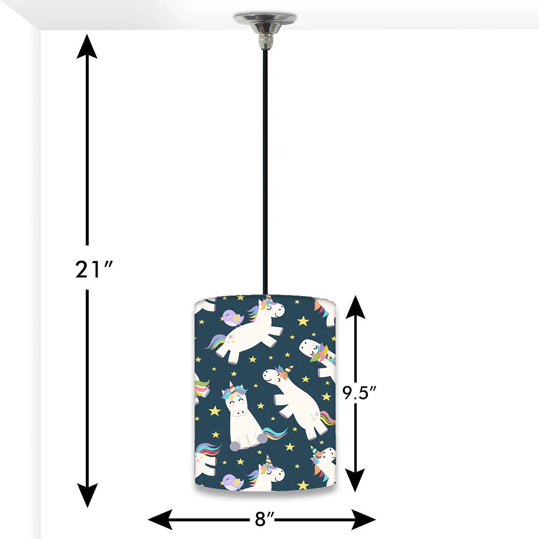 Unicorn Hanging Kids Bedroom Pendent Lamps - 0057 - Image 2