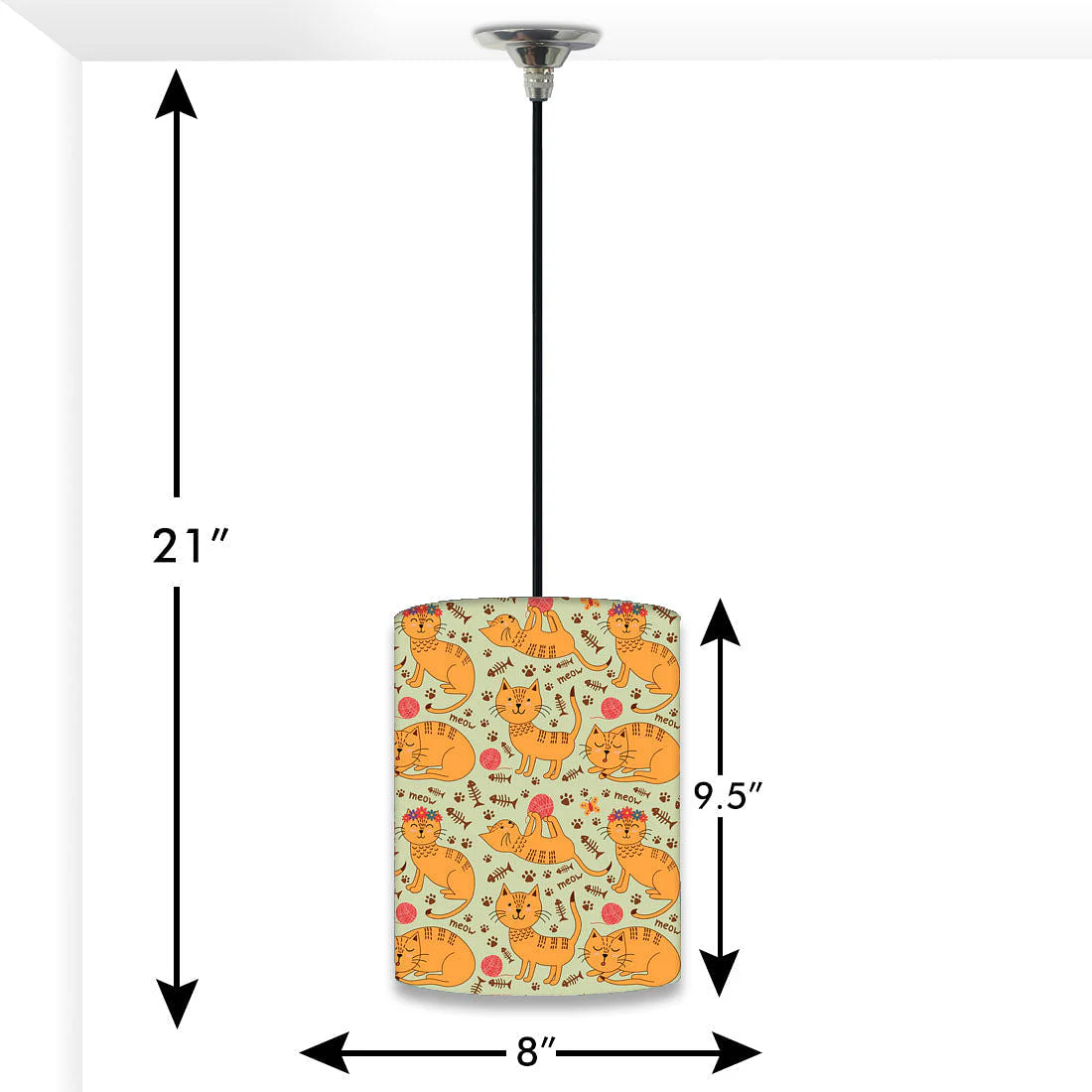 Beautiful Unique Pendant Lamp - Cats Everywhere - Image 2