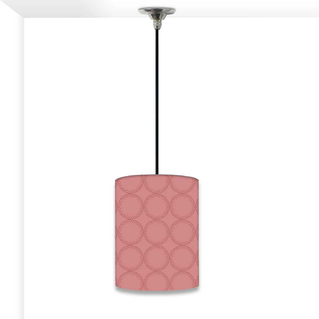 Cool Hanging Pendant Lamp - Peach Circles