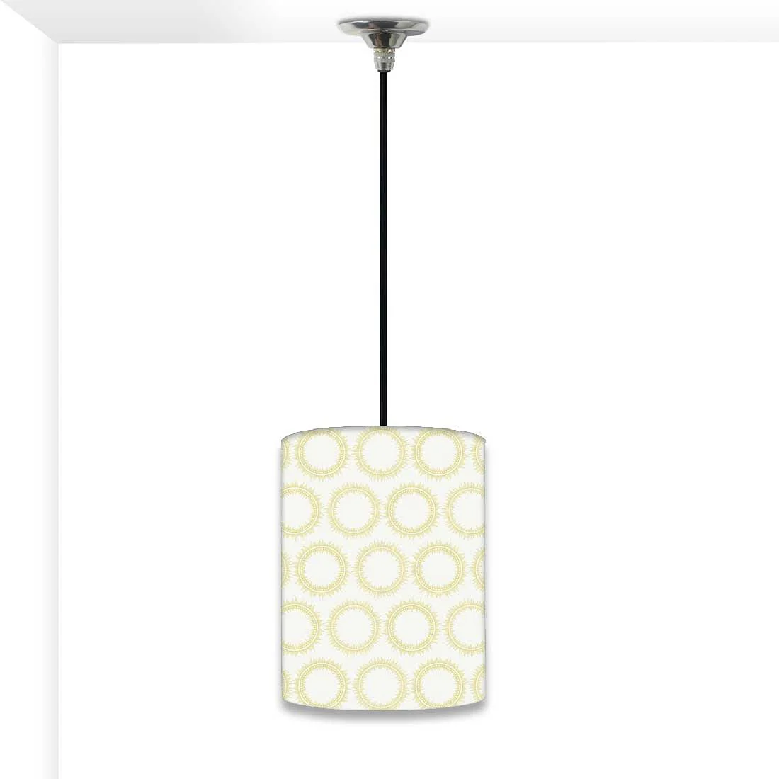 Trendy Modern Hanging Pendant Lamp - Yellow Circle