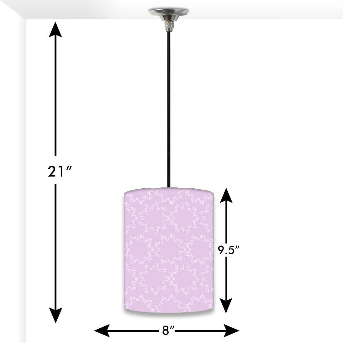 Designer Cool Ceiling Pendant Lamp - Purple Star Pattern - Image 2